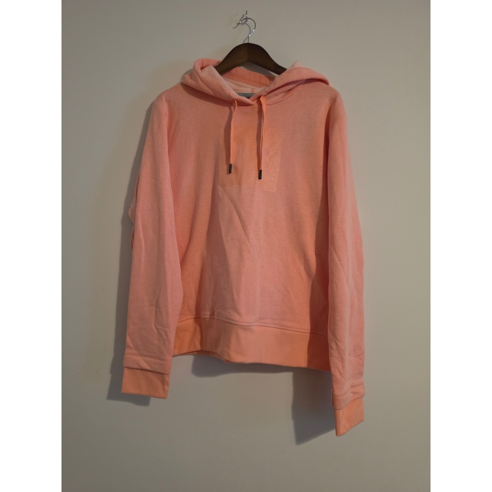 Under Armour Hoodie Women XXL Peach Cotton Activewear Classic Sport Sweatshirt